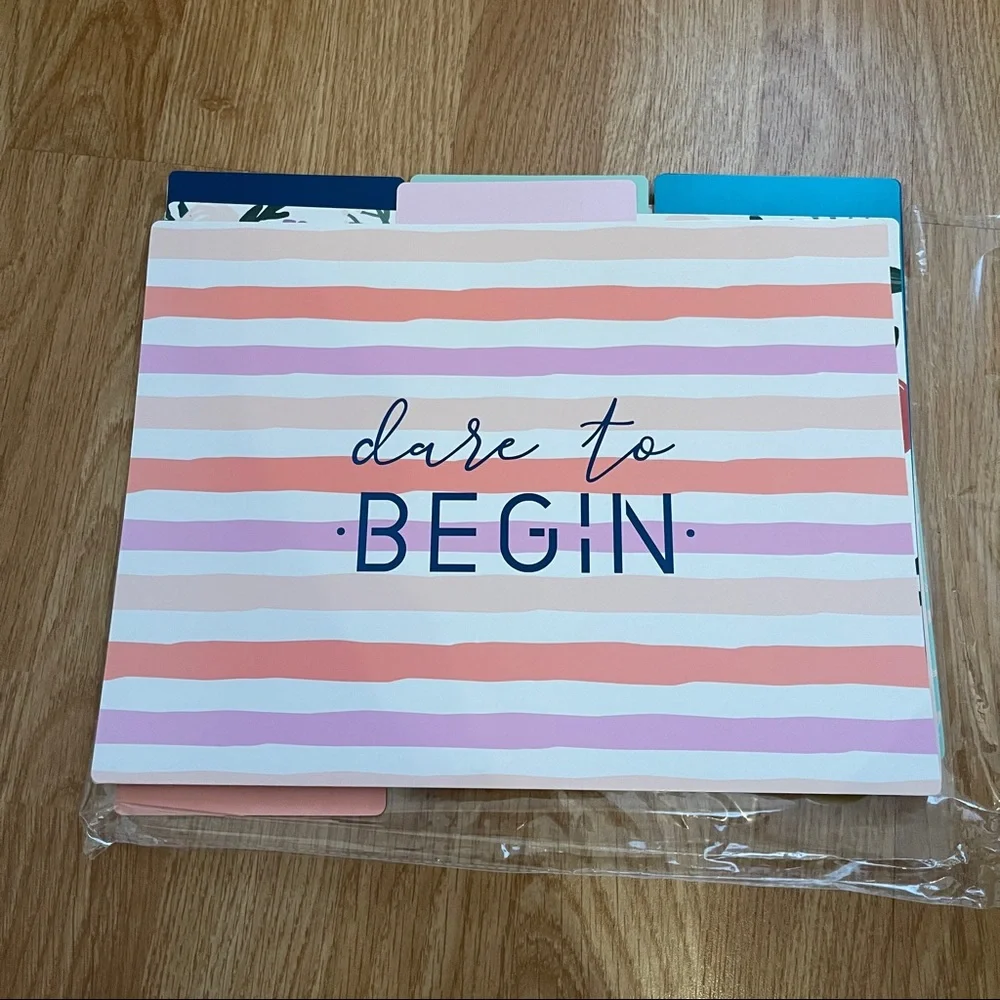 Decorative reversible Filing Folders (Set of 9)